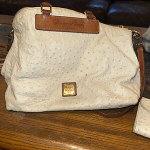 Dooney & Bourke Textured Cream Shoulder Bag